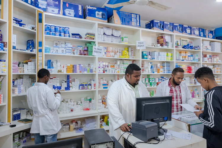 The hospital's pharmacy